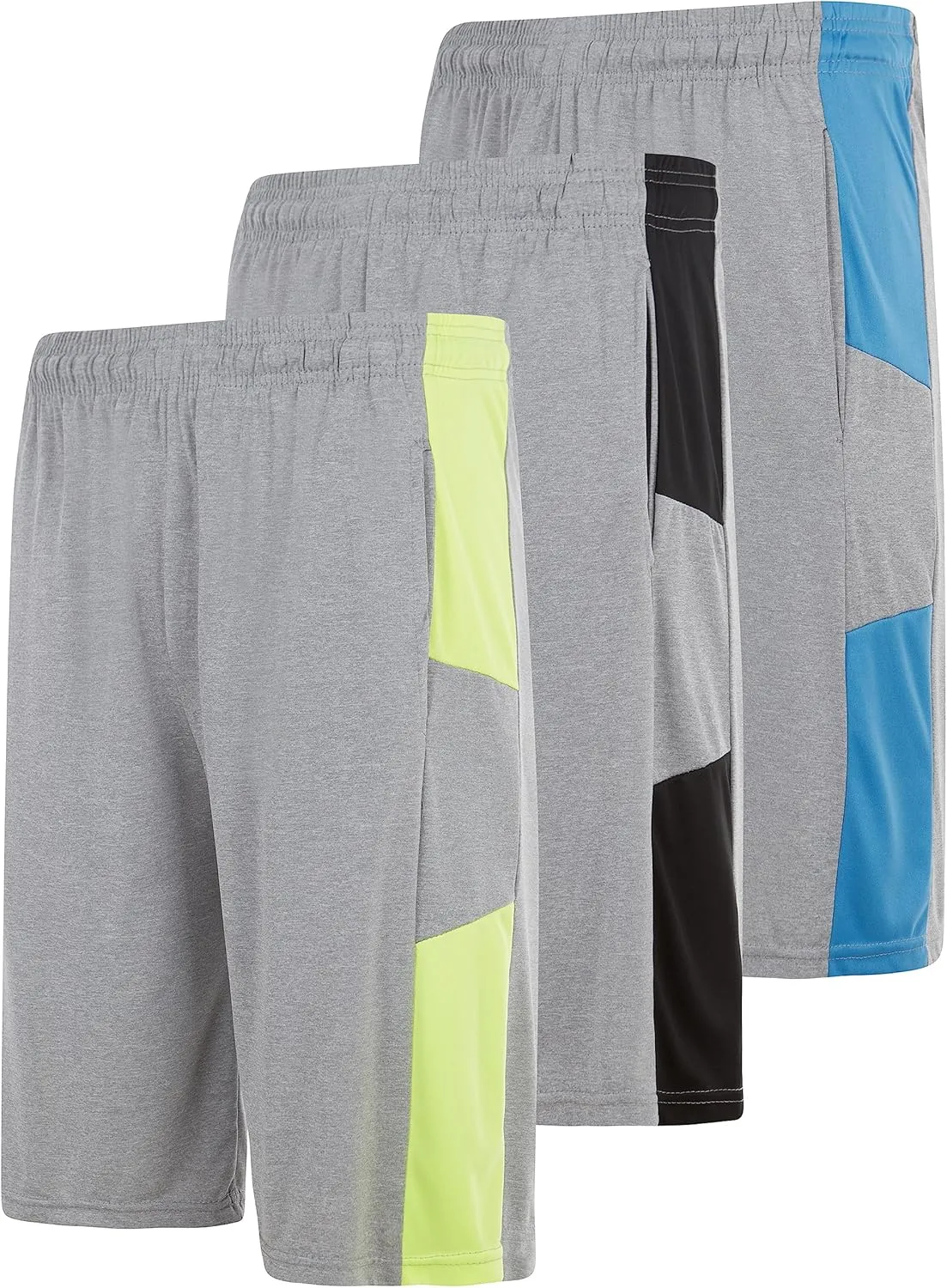 3 Pack Men's Athletic Shorts with Pockets  9-Inch Gym Workout Shorts for Men Basketball Soccer Sports Training Up to 3X