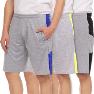 3 Pack Men's Athletic Shorts with Pockets  9-Inch Gym Workout Shorts for Men Basketball Soccer Sports Training Up to 3X