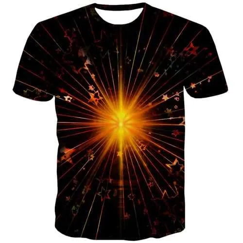 Abstract T shirts Men Flame T-shirts 3d Galaxy Tshirt Printed Psychedelic Tshirts Novelty Black T-shirts Graphic Short Sleeve