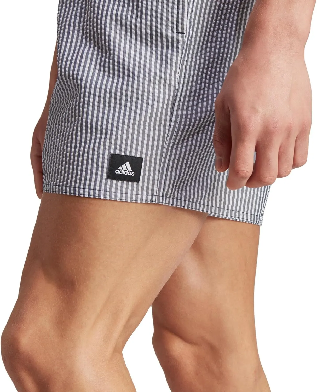adidas Men's Standard Stripey Classics Length Swim Shorts