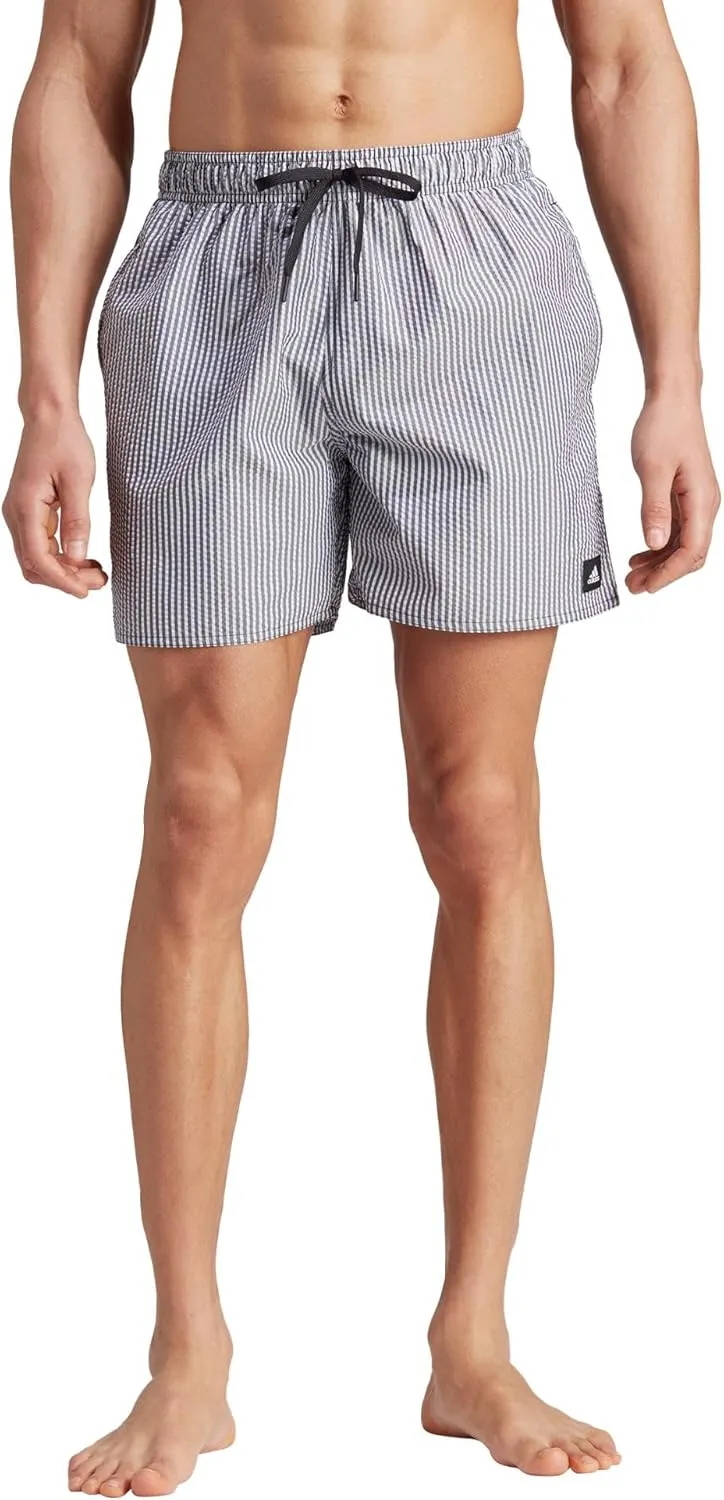 adidas Men's Standard Stripey Classics Length Swim Shorts