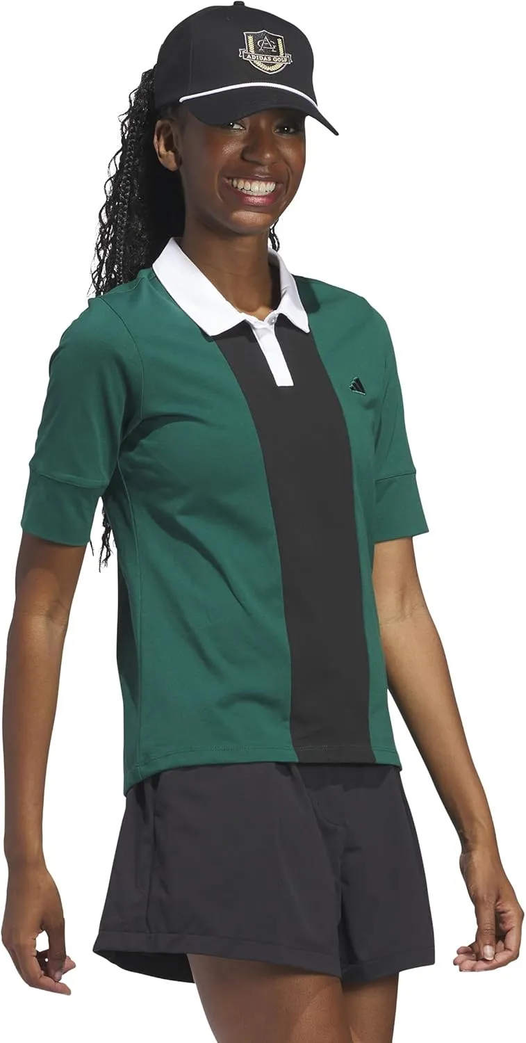 adidas Women's Go-to Stripe Short Sleeve Polo Shirt