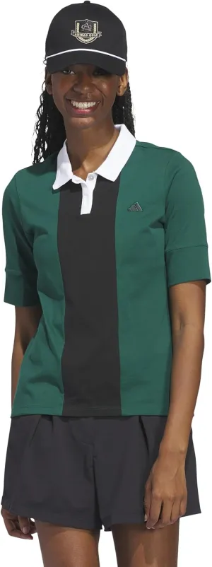 adidas Women's Go-to Stripe Short Sleeve Polo Shirt