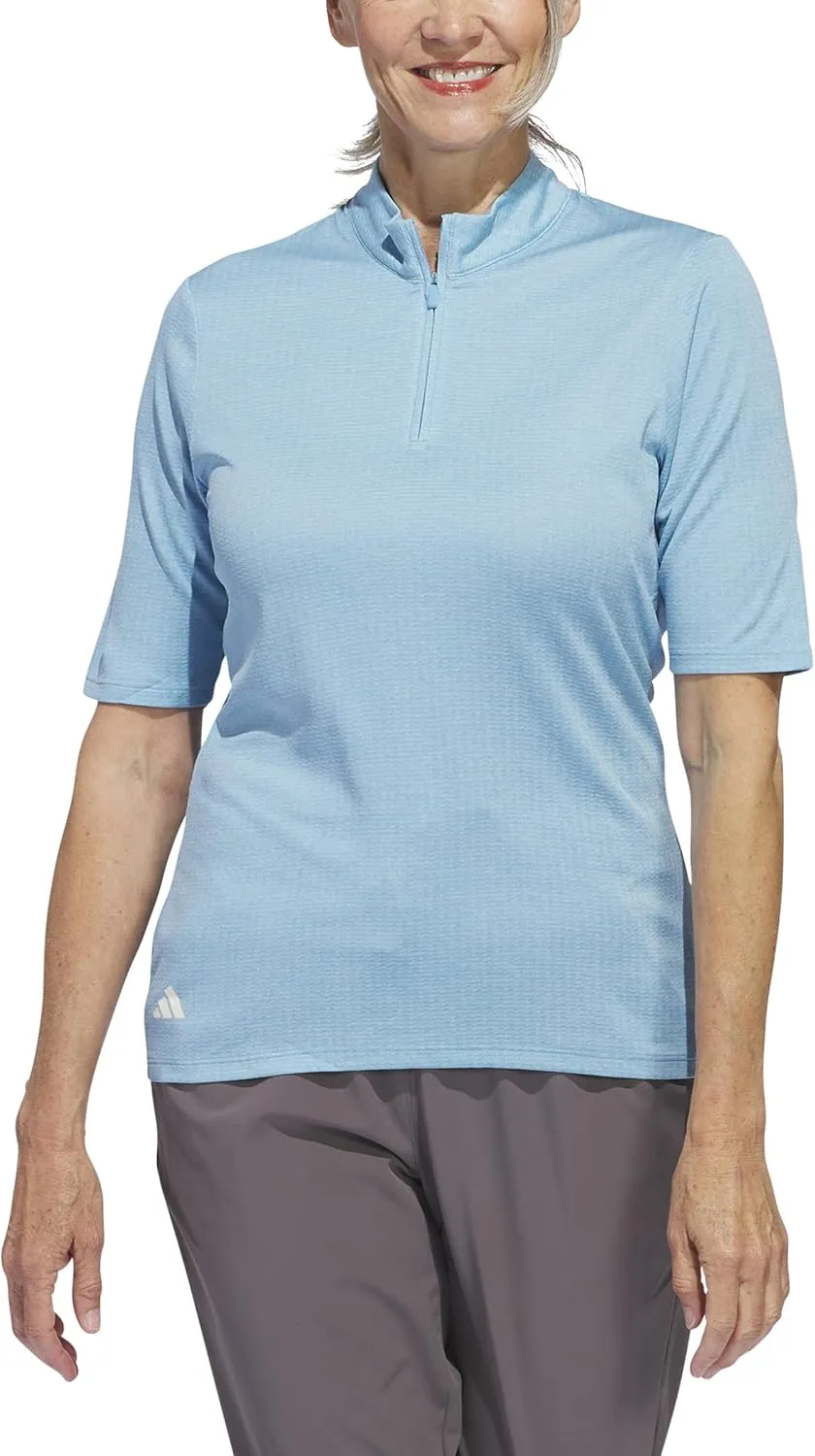 adidas Women's Standard Ultimate365 Heat.RDY Mock Neck Polo Shirt