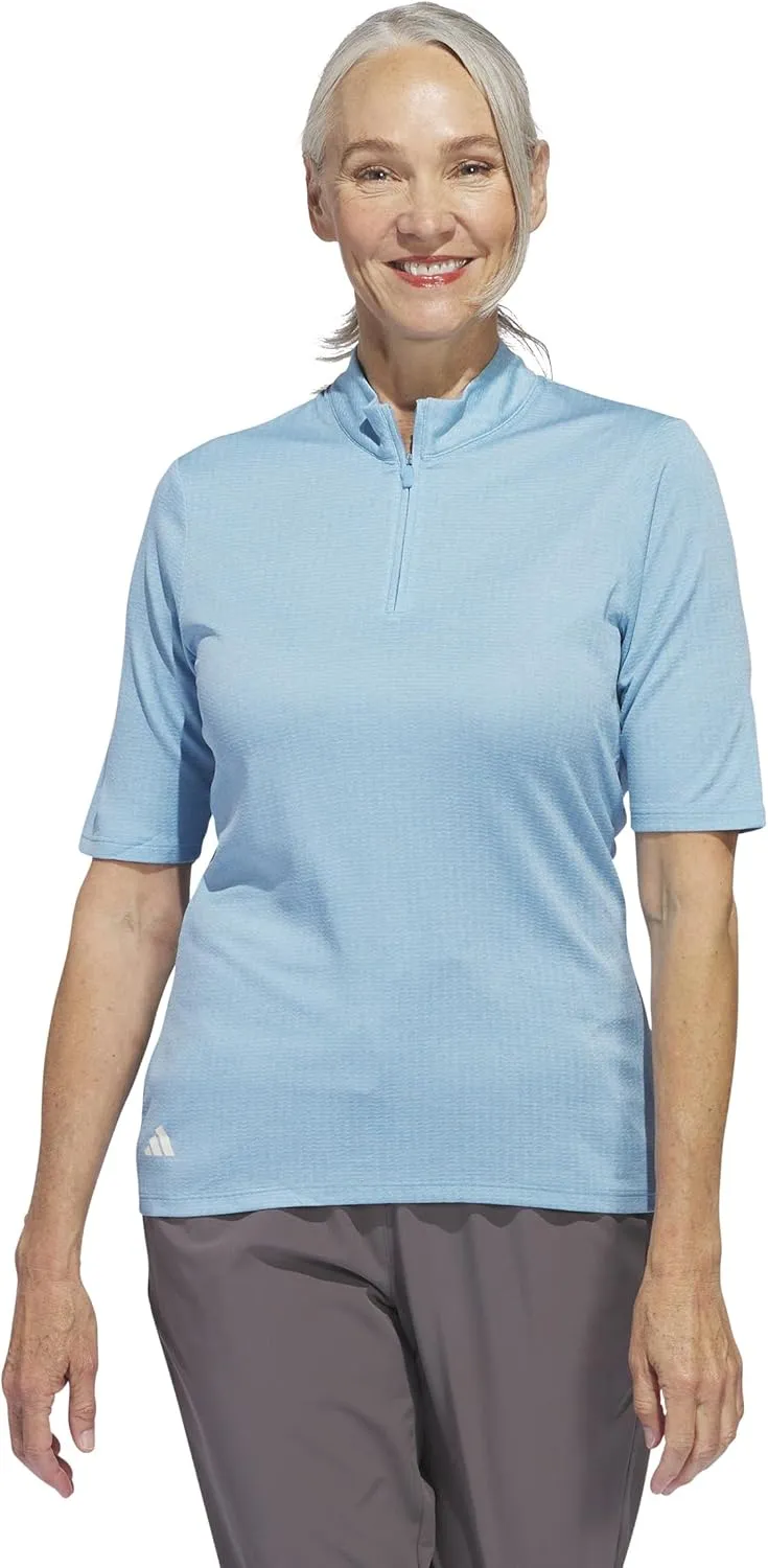 adidas Women's Standard Ultimate365 Heat.RDY Mock Neck Polo Shirt