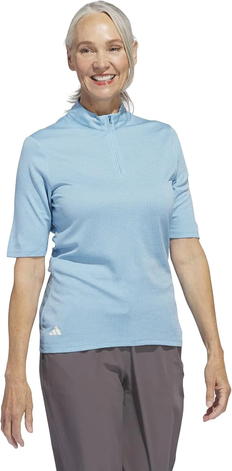 adidas Women's Standard Ultimate365 Heat.RDY Mock Neck Polo Shirt