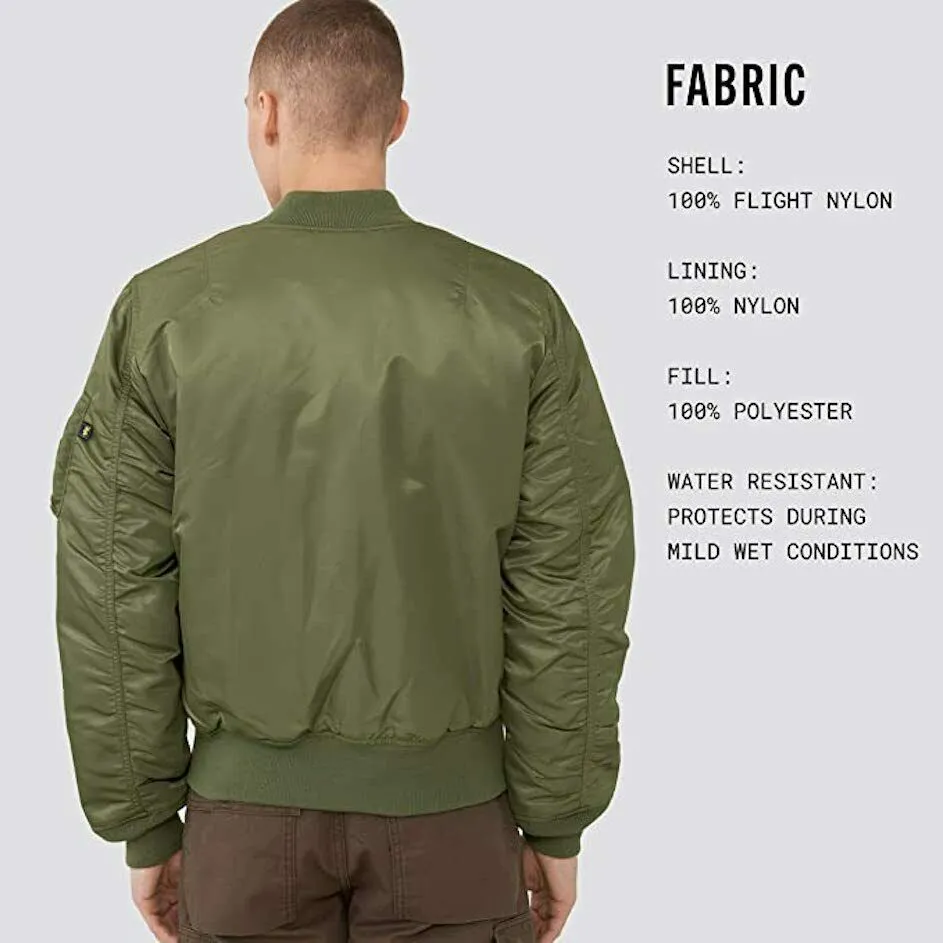 Alpha Industries MA-1 Flight Jacket Slim Fit Vintage Olive