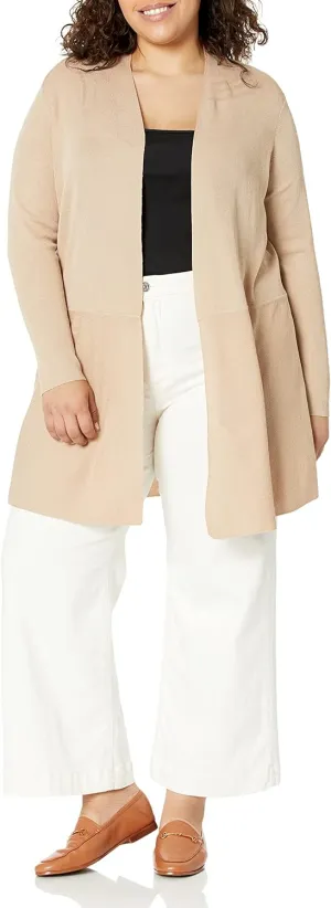 Anne Klein Long Sleeve Monterey Cardigan Sweater