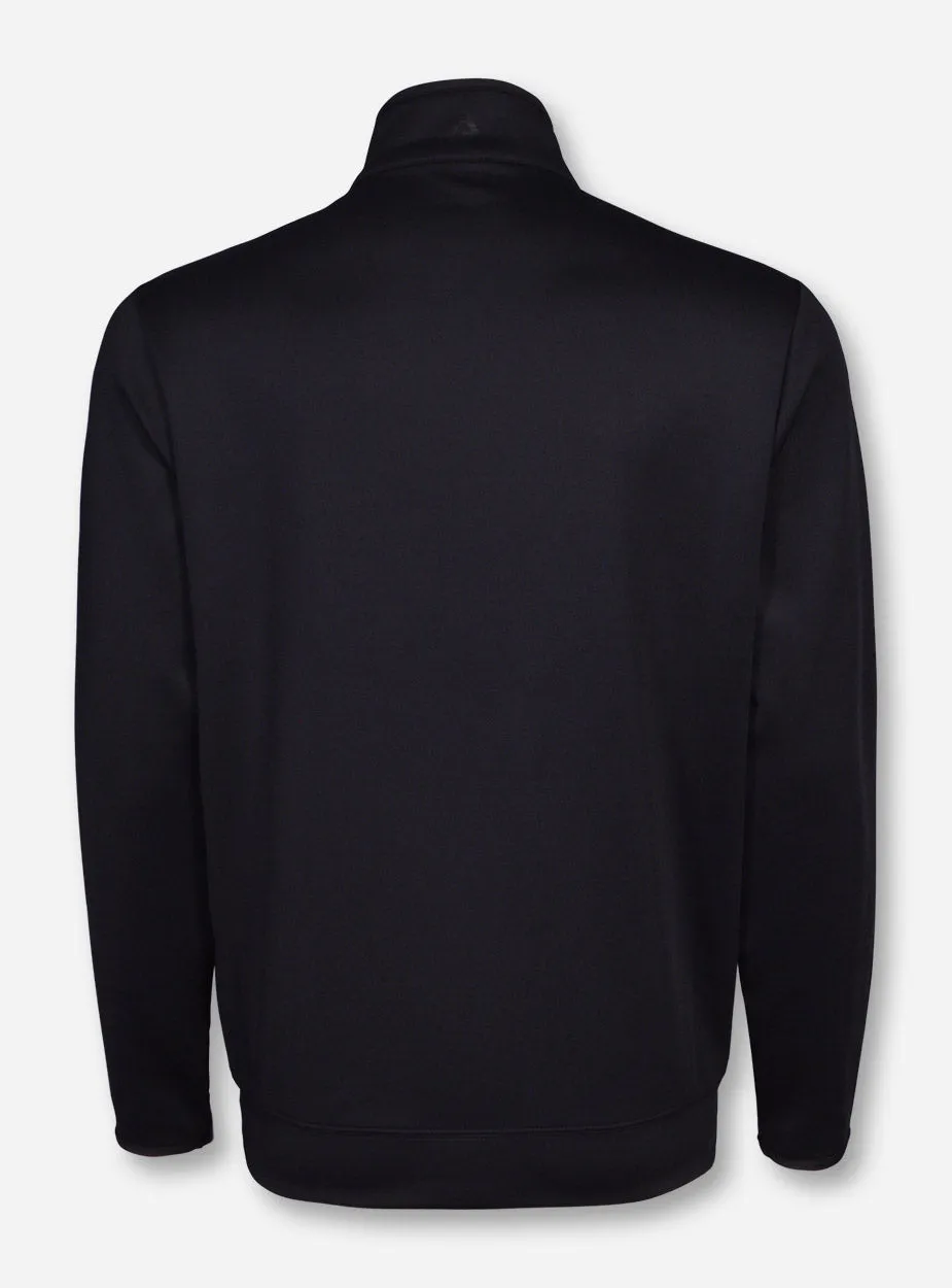 Antigua Texas Tech "Leader" Black Quarter Zip Pullover