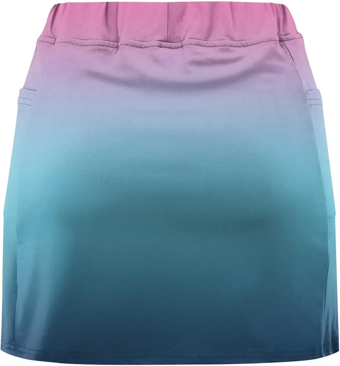 Athletic Skorts for Woman Hight Waist Solid/Gradient Skirts Elastic Tennis Yoga Shorts Tummy Control Skinny Joggers