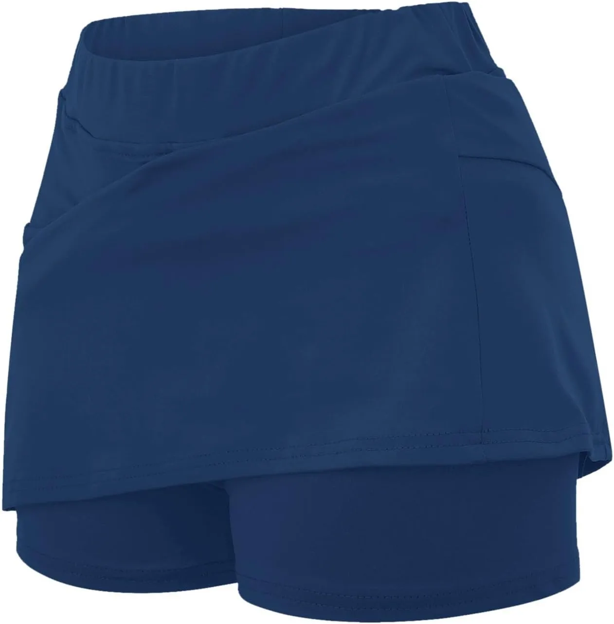 Athletic Skorts for Woman Tummy Control Tennis Elastic Hight Waist Skirt Casual Sport Plus Size Shorts with Pockets