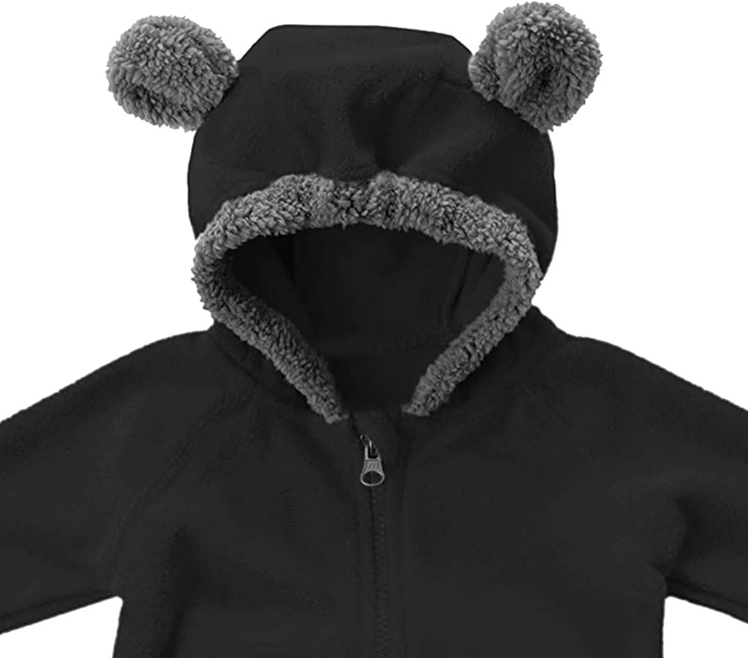 Baby Girls Boys Winter Coats Cartoon Tiger Print Cotton Padded Windproof Warm Snowsuit Bear Ears Hooded Jacket