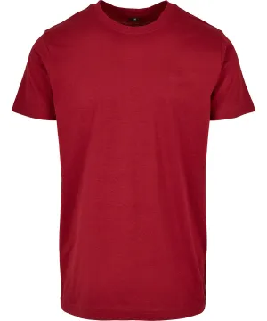 Basic round neck tee | Burgundy