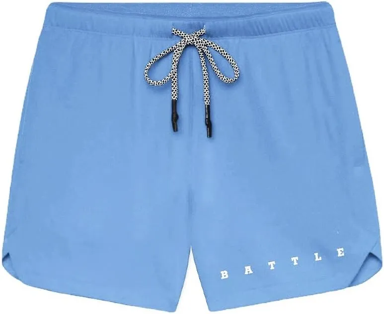 Battle Sports Fly 2.0 Men's Athletic Shorts - Lightweight 7 Inseam Sweat Wicking Drawstring Shorts with Built-in Cell Pocket