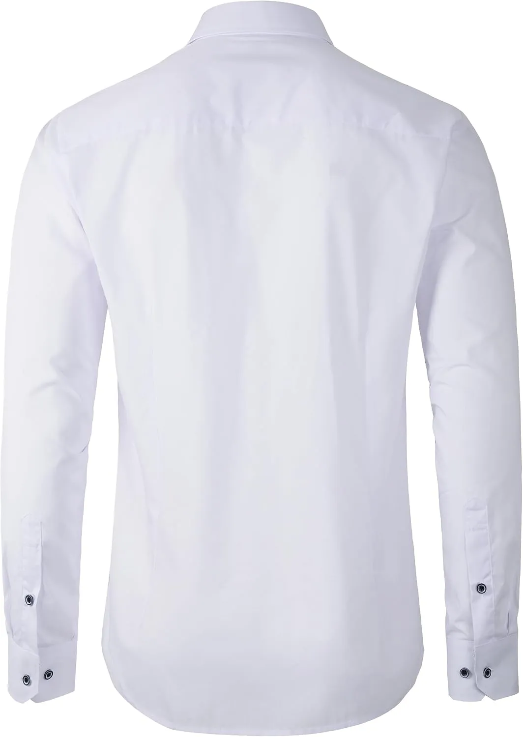 Beninos Men's Casual Long Sleeve Stretch Dress Shirt Wrinkle-Free Slim Fit Button Down Shirts