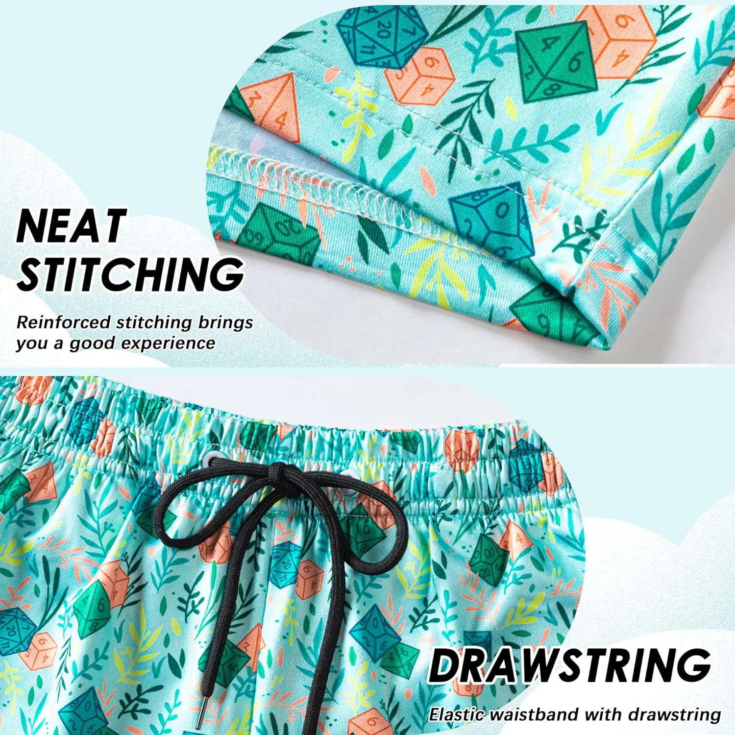 Boys Swim Trunks with Compression Liner Boys Stretch Swim Shorts Quick Dry 2 in 1 Beach Shorts 4-17 Y