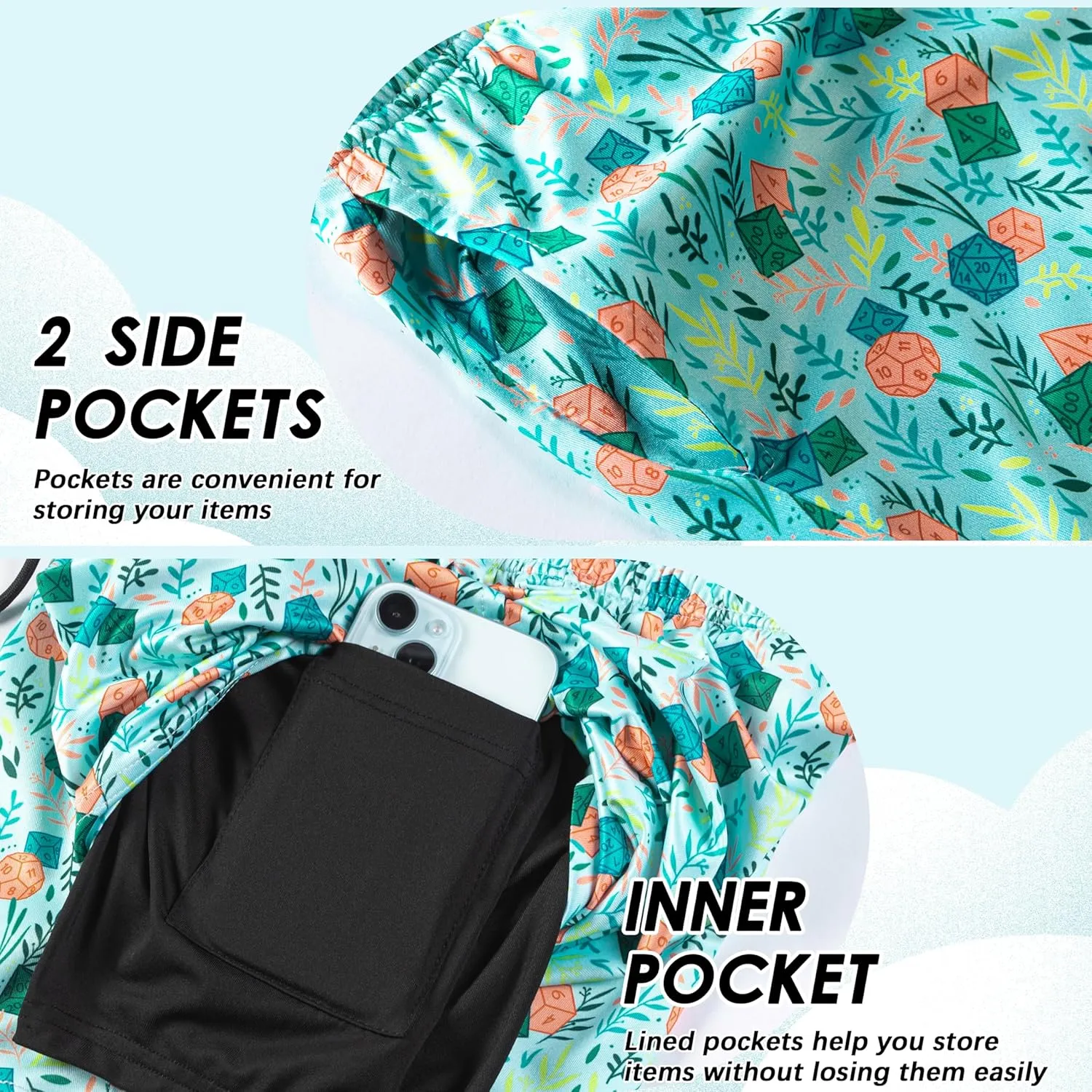 Boys Swim Trunks with Compression Liner Boys Stretch Swim Shorts Quick Dry 2 in 1 Beach Shorts 4-17 Y