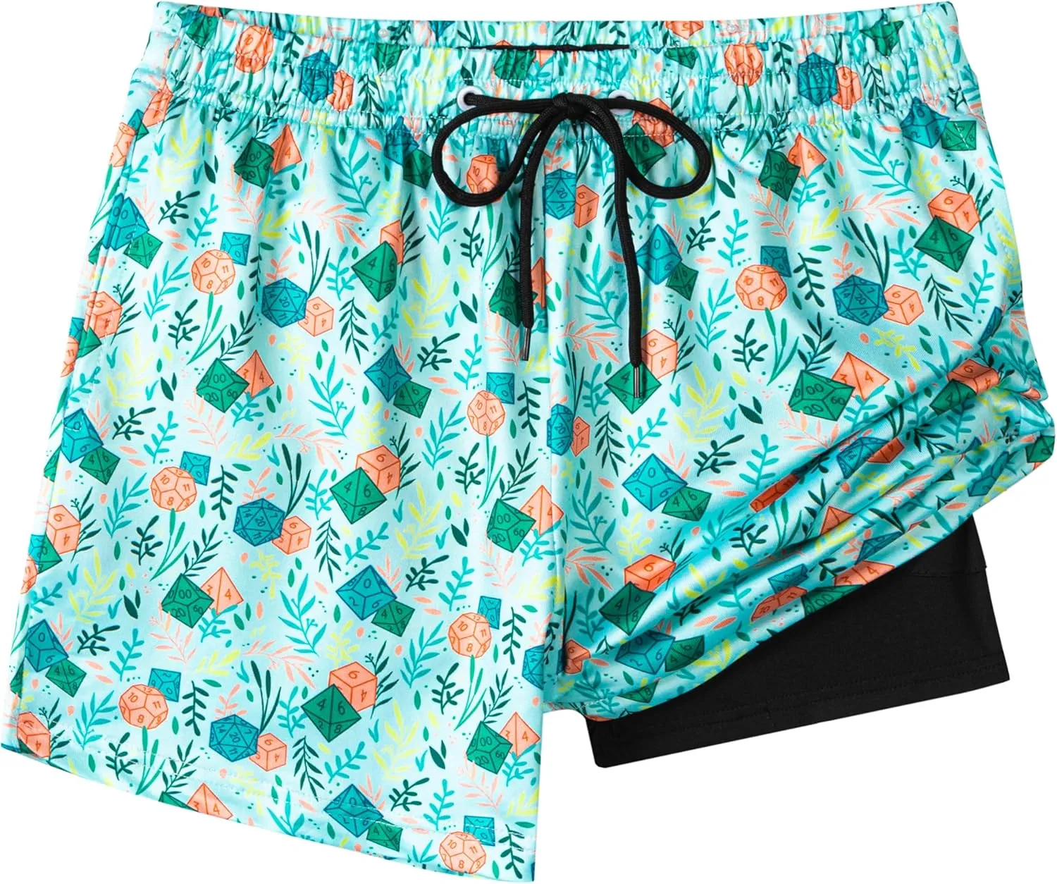Boys Swim Trunks with Compression Liner Boys Stretch Swim Shorts Quick Dry 2 in 1 Beach Shorts 4-17 Y