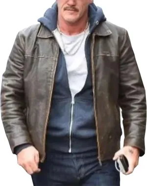 Brown Motorcycle Genuine Leather Distressed Biker Jacket Men - Distressed Leather Biker Jacket for Men