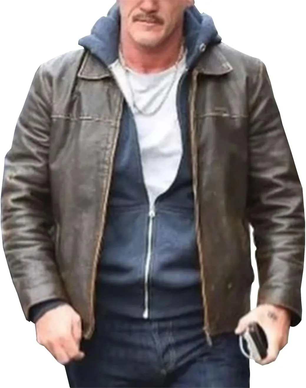 Brown Motorcycle Genuine Leather Distressed Biker Jacket Men - Distressed Leather Biker Jacket for Men