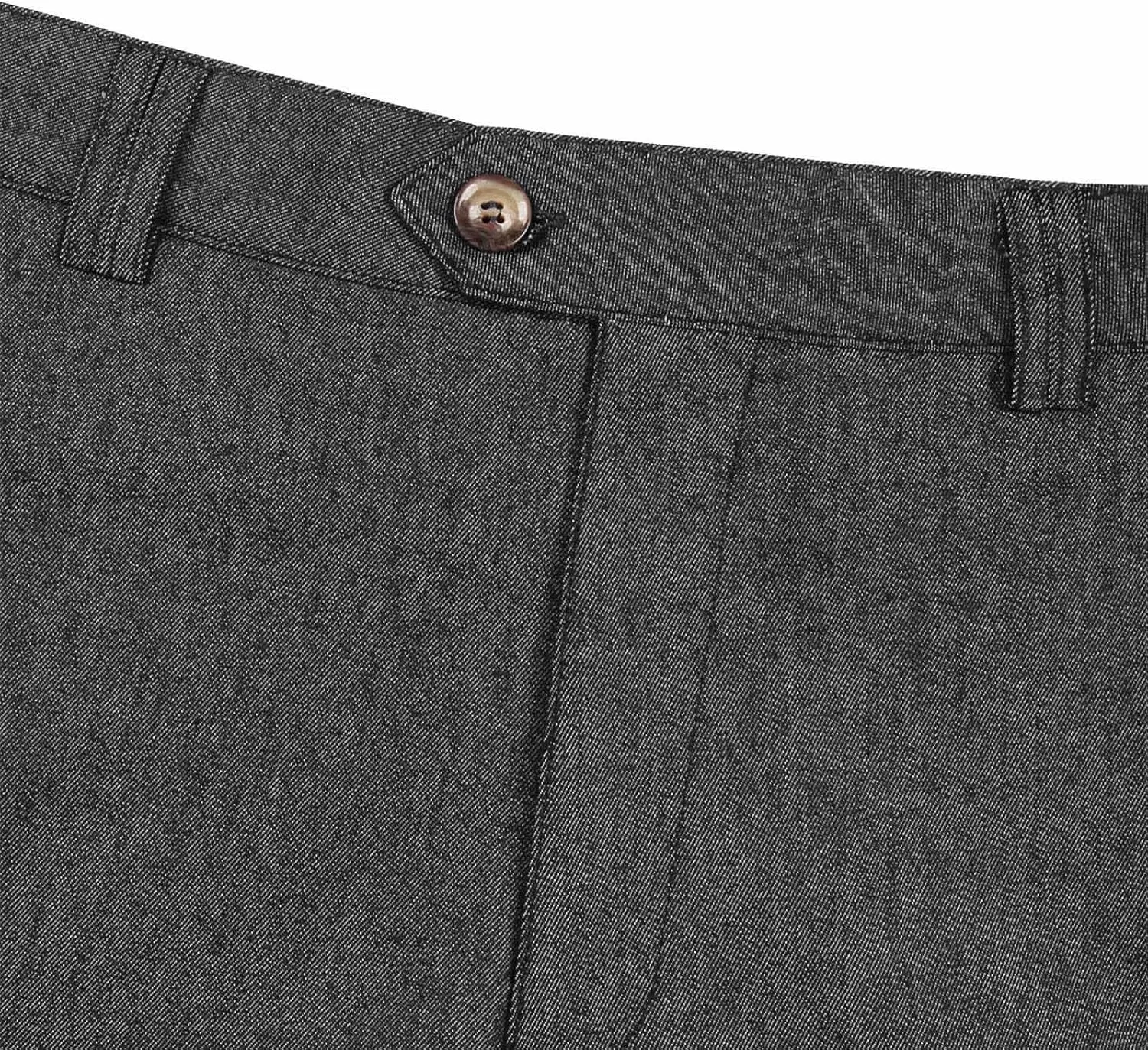 Business Dress Work Slim Fit Pants for Men Casual Button Zipper Classic Suit Pant Cotton Thin Quick Dry Trousers