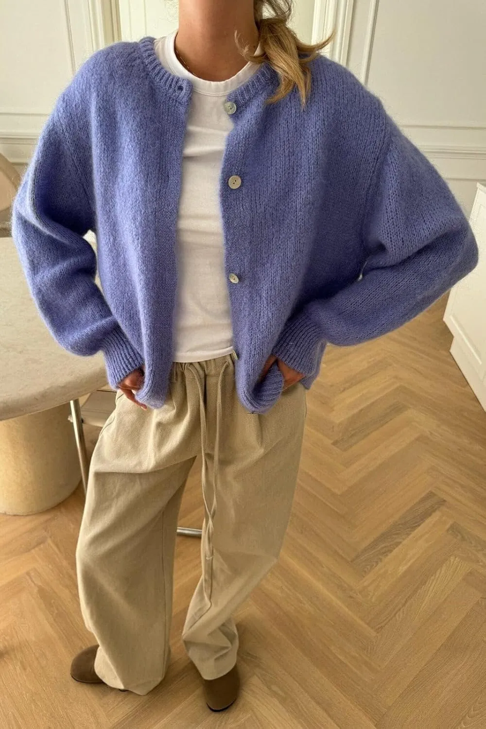 Cardigan Sweaters for Women Y2k Long Sleeve Button Down Knit Cardigans Casual Knit Pullover Fall Outfits Tops