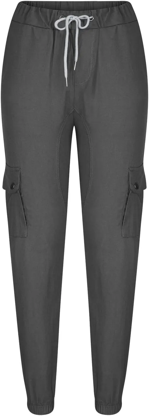 Cargo Sweatpants for Men Multi Pockets Skinny-Fit Slacks Tapered Loose Trousers Outdoor Fashion Slim Sport Pants