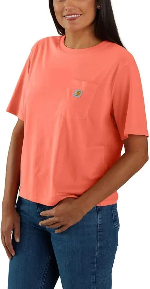 Carhartt Women's Tencel Fiber Series Loose Fit Short-Sleeve Pocket T-Shirt (Also Available in Plus Sizes)