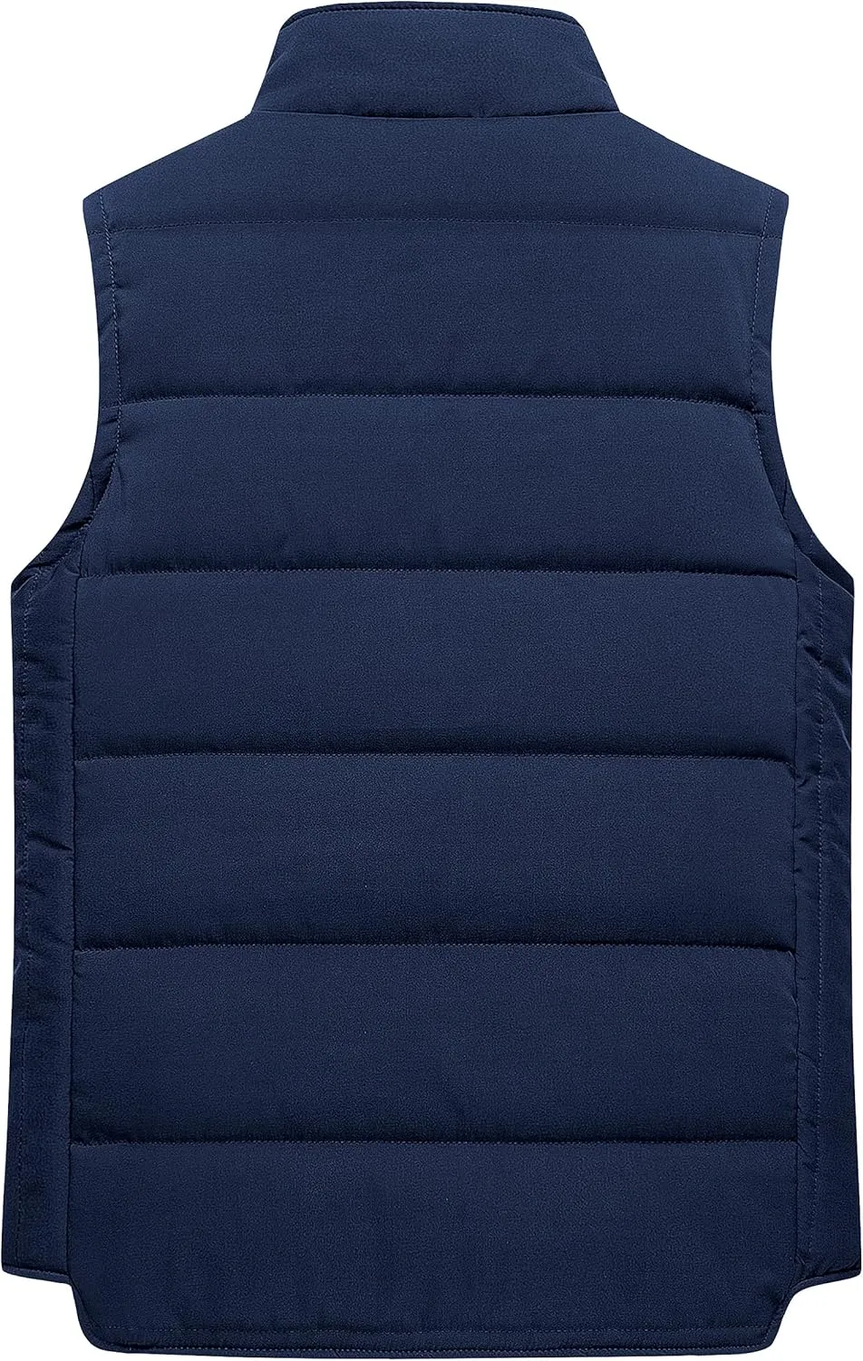 Chrisuno Women's Puffer Vest Casual Stand Collar Quilted Waistcoat Outdoor Padded Ski Vest