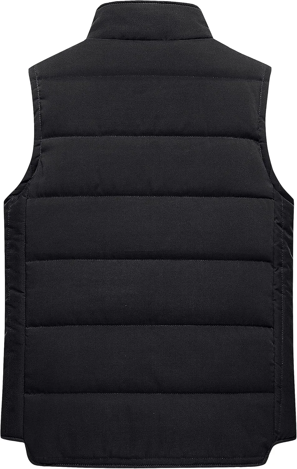 Chrisuno Women's Puffer Vest Casual Stand Collar Quilted Waistcoat Outdoor Padded Ski Vest