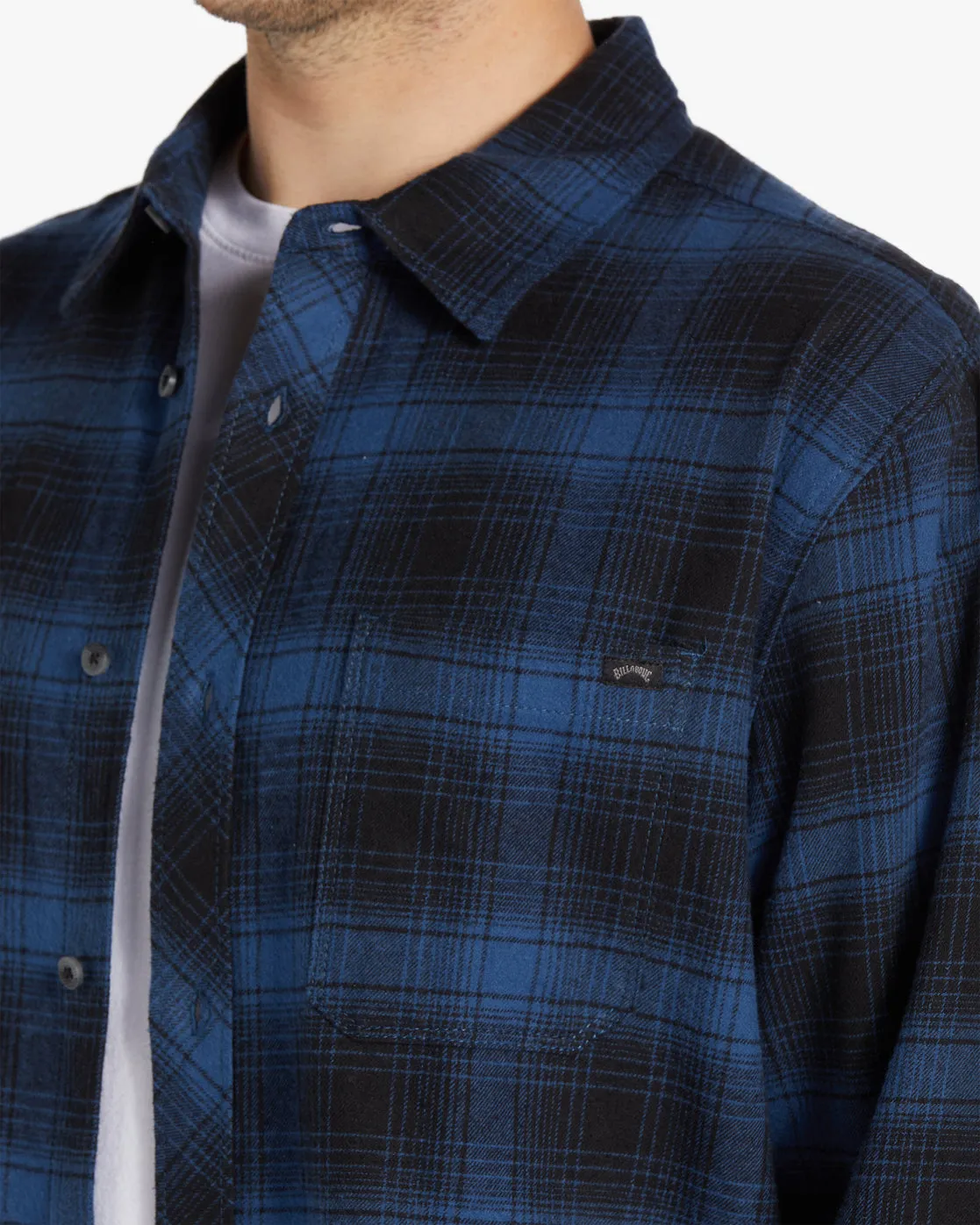 Coastline Flannel Long Sleeve Shirt - Blue