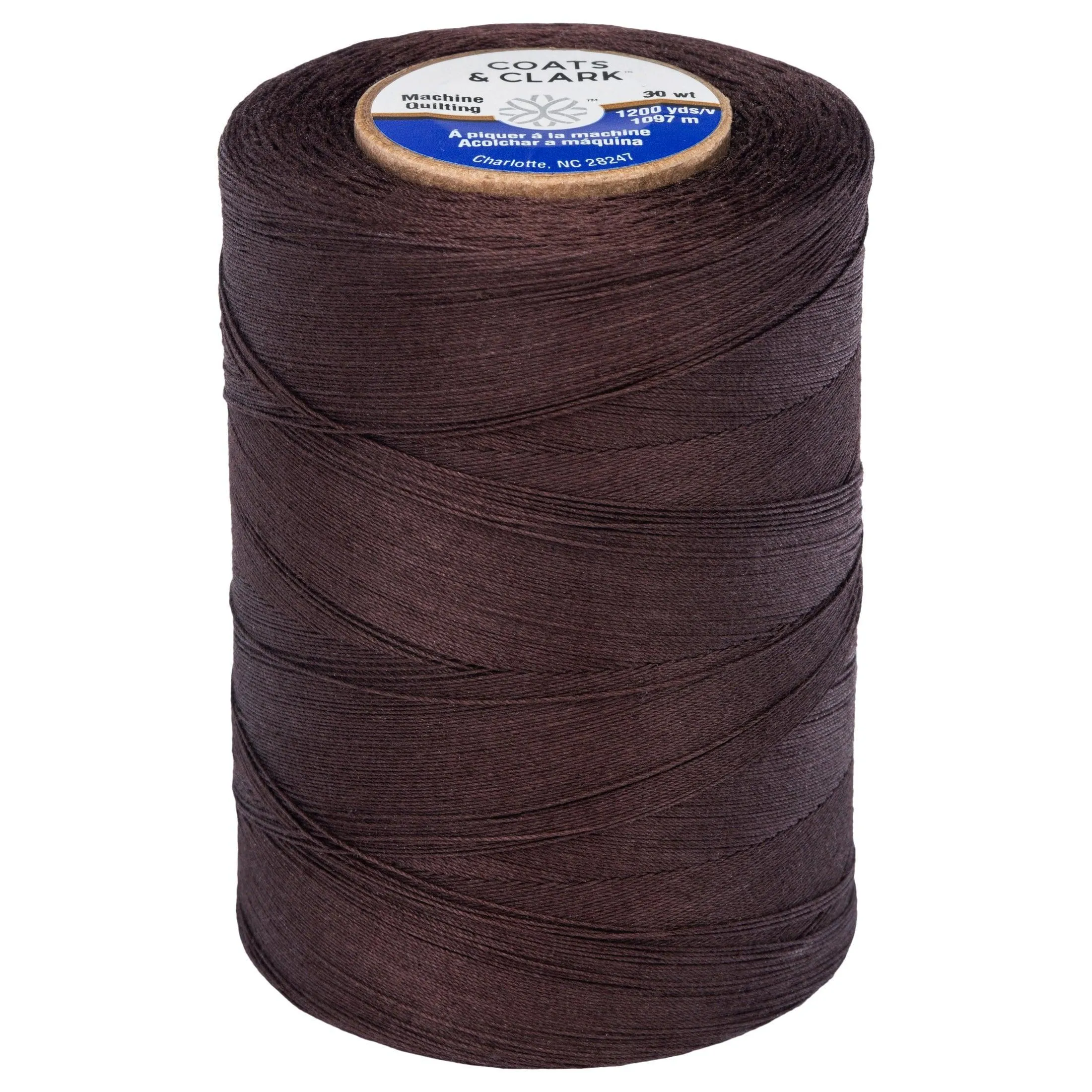 Coats & Clark 100% Cotton Sewing Thread, 1200 yd Size 50, Natural