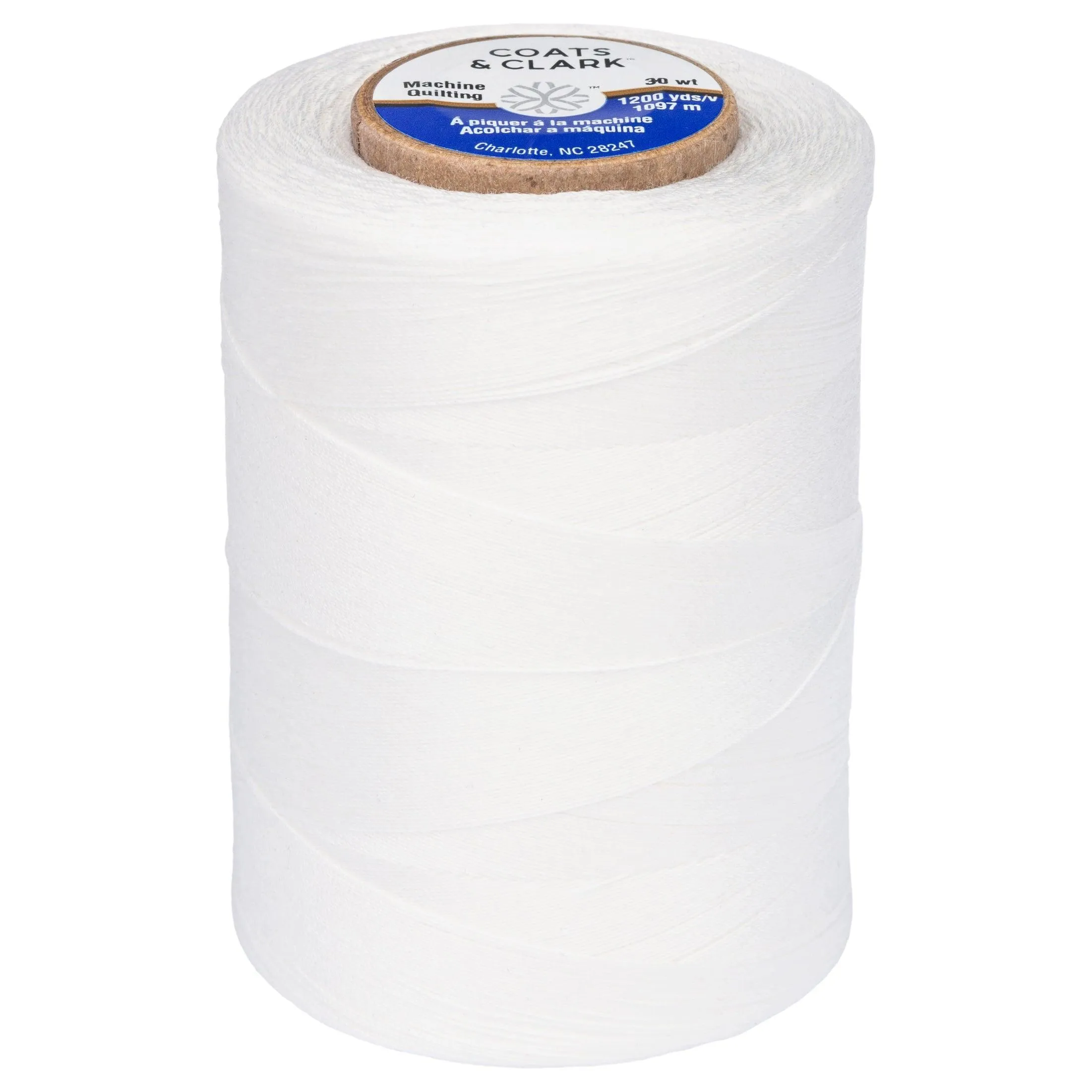 Coats & Clark 100% Cotton Sewing Thread, 1200 yd Size 50, Natural