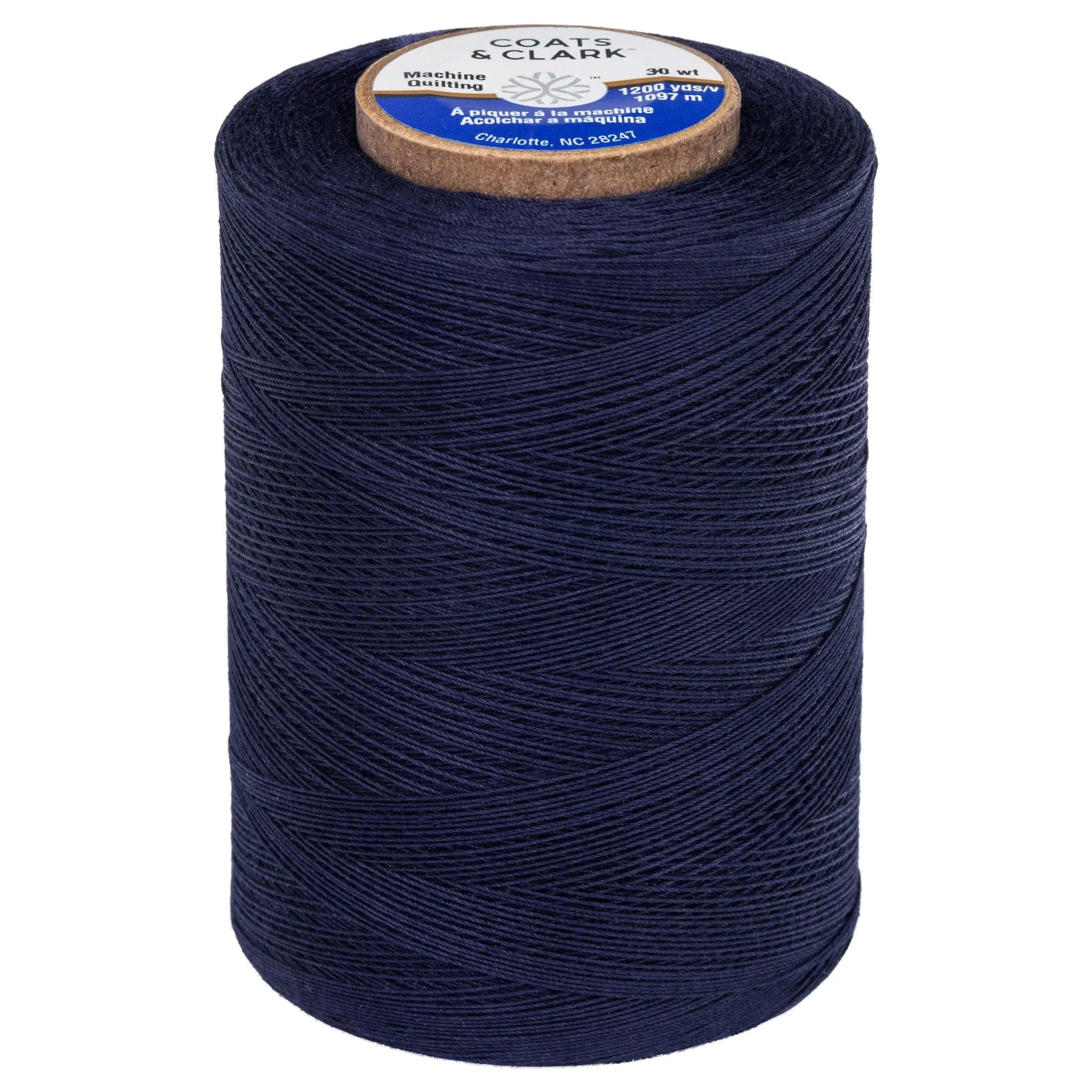 Coats & Clark 100% Cotton Sewing Thread, 1200 yd Size 50, Natural