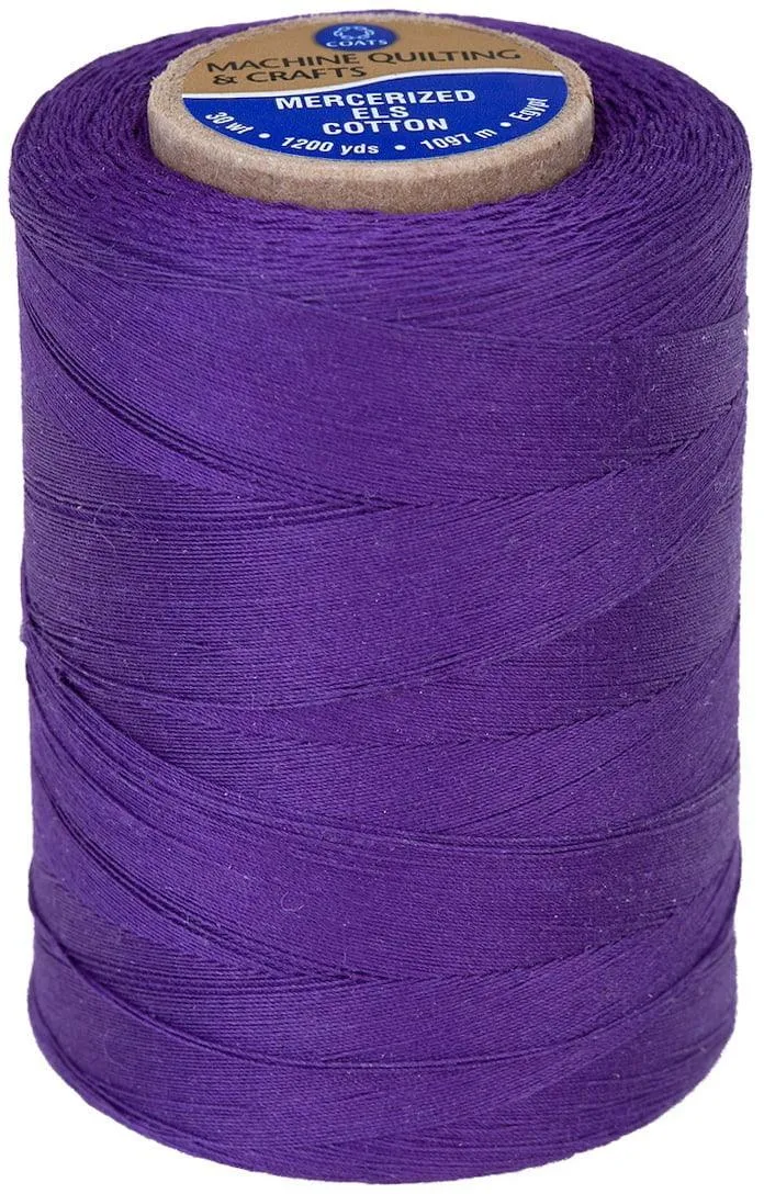 Coats & Clark 100% Cotton Sewing Thread, 1200 yd Size 50, Natural