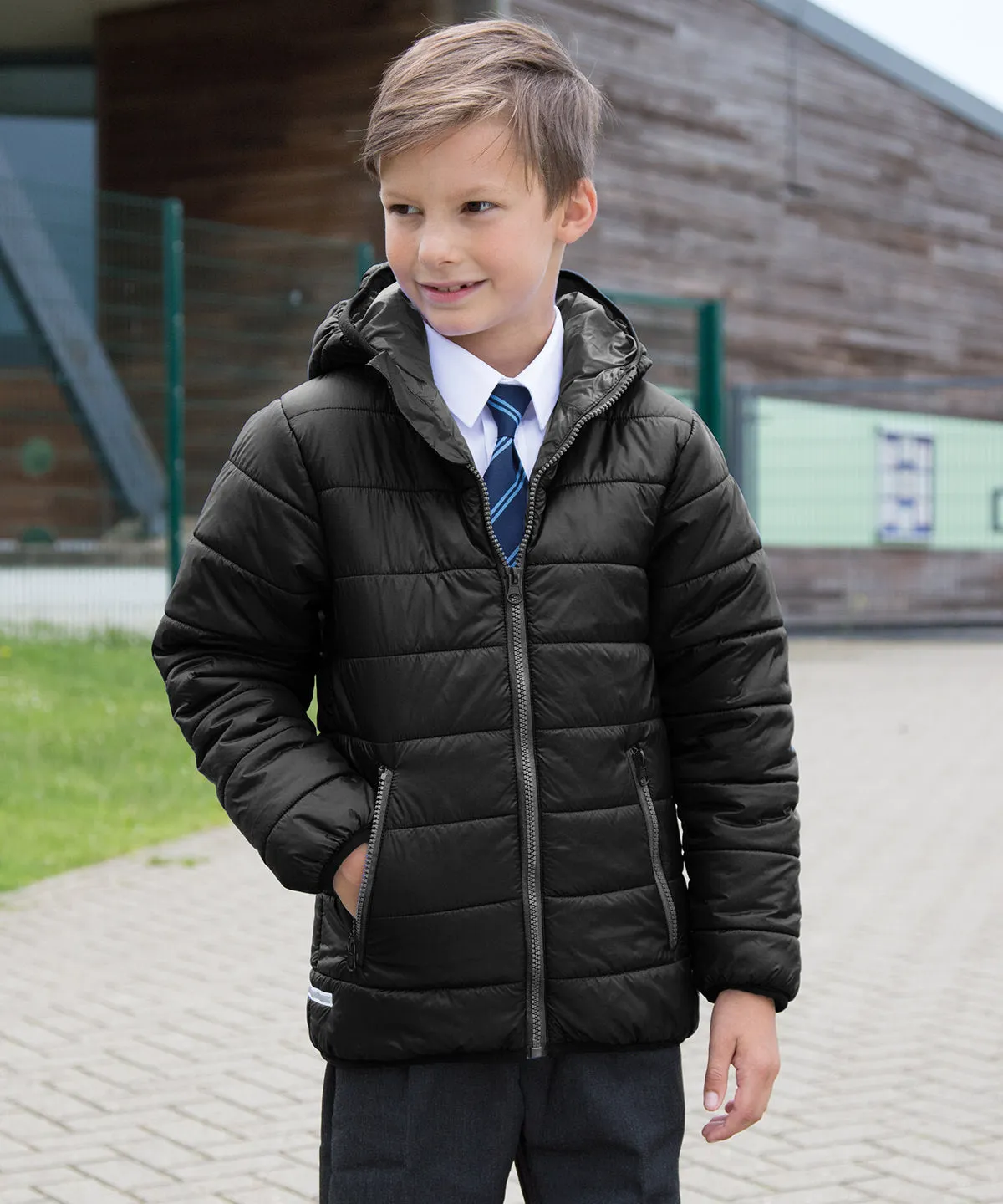 Core junior soft padded jacket | Royal/Navy