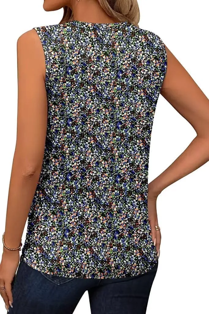 CRAZY GRID Women's Tank Tops V Neck Casual Sleeveless Tops for Women 2025 Basic Trendy Tank Oversized Summer Blouses S-3XL