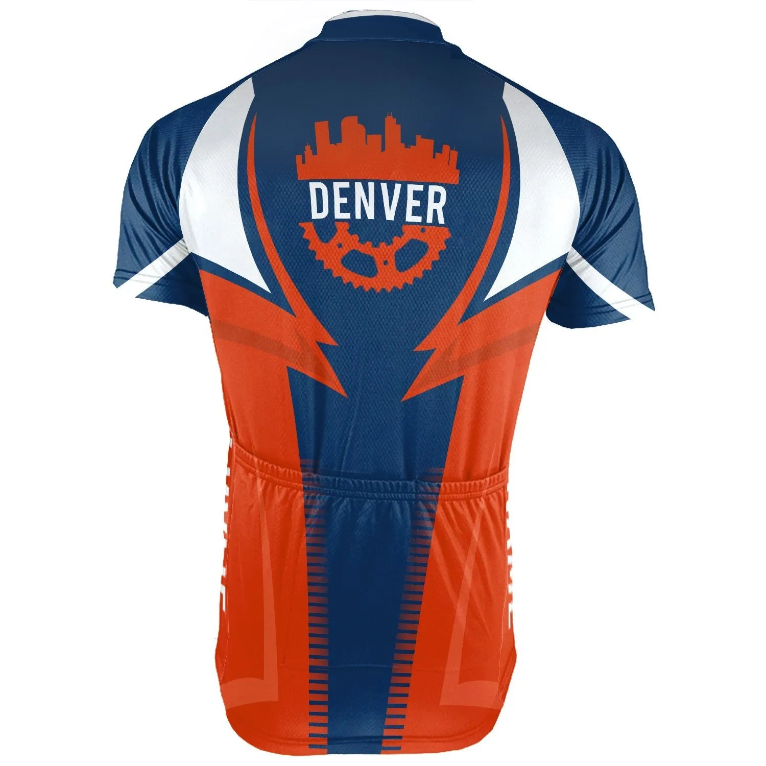 Customized Denver Winter Thermal Fleece Short Sleeve Cycling Jersey for Men