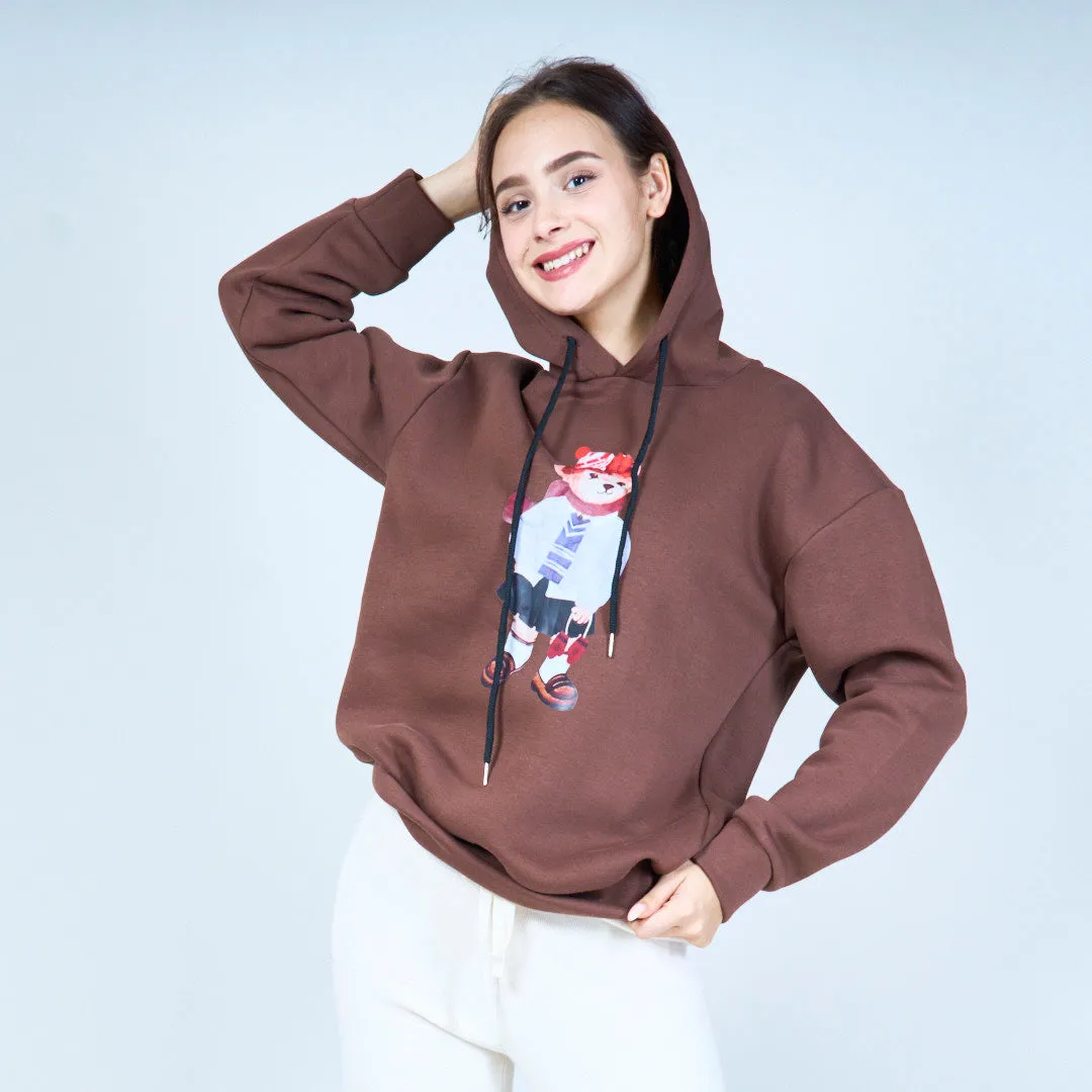 Cute teddy bear hoodie wholesale