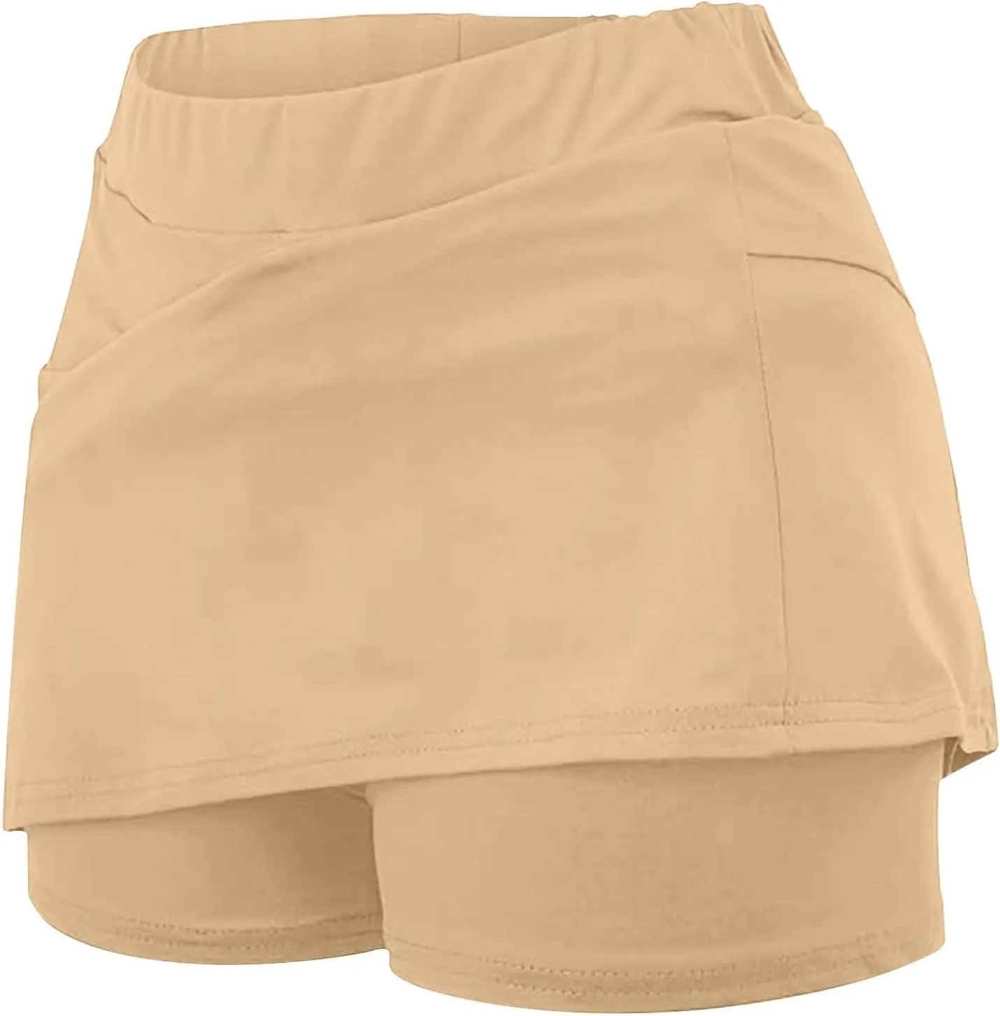 DDAPJ pyju Skorts for Women Plus Size High Waist Yoga Shorts Dressy Casual Athletic Tennis Mini Skater Skirt Basic Skort