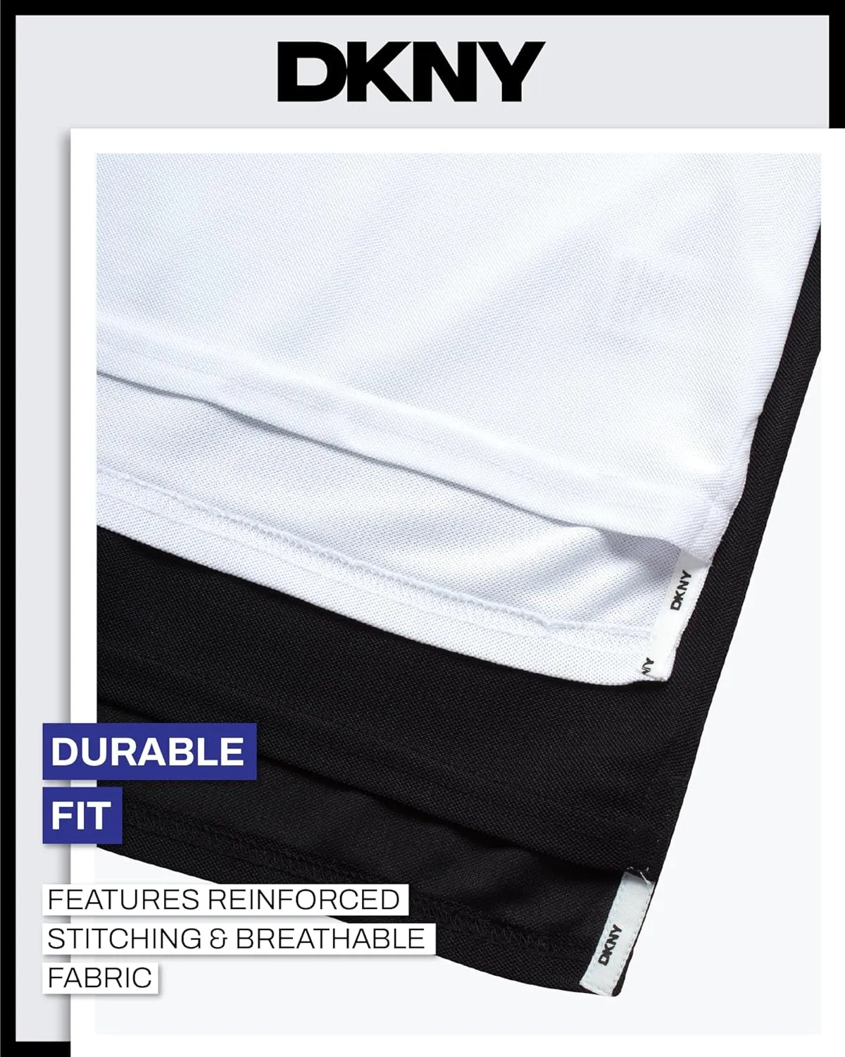 DKNY Boys' Polo Shirt - 2 Pack Active Short Sleeve School Uniform Golf Shirts for Boys, Quick Dry Performance Fabric (8-20)