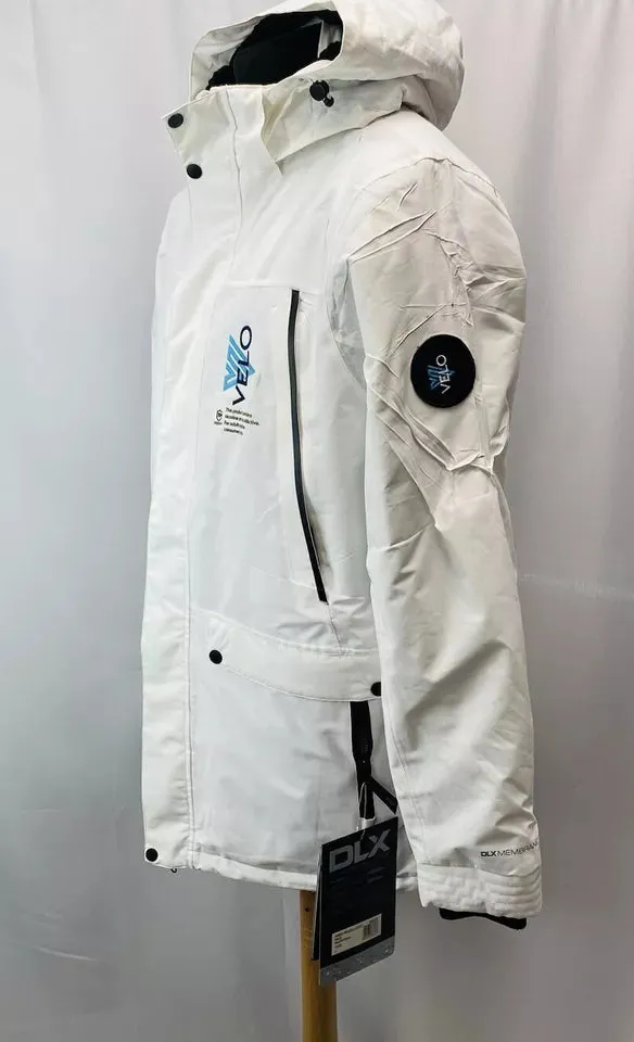 DLX Harris White Padded Sherpa Fleece Lined Men’s Ski Jacket Size M, See Details