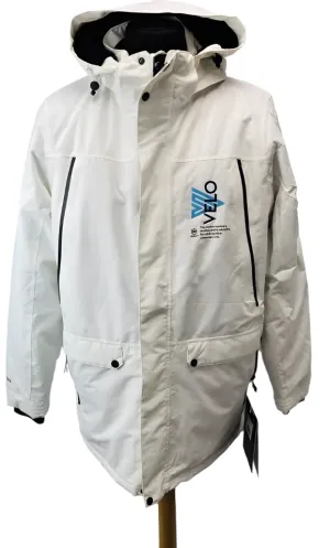 DLX Harris White Padded Sherpa Fleece Lined Men’s Ski Jacket Size M, See Details