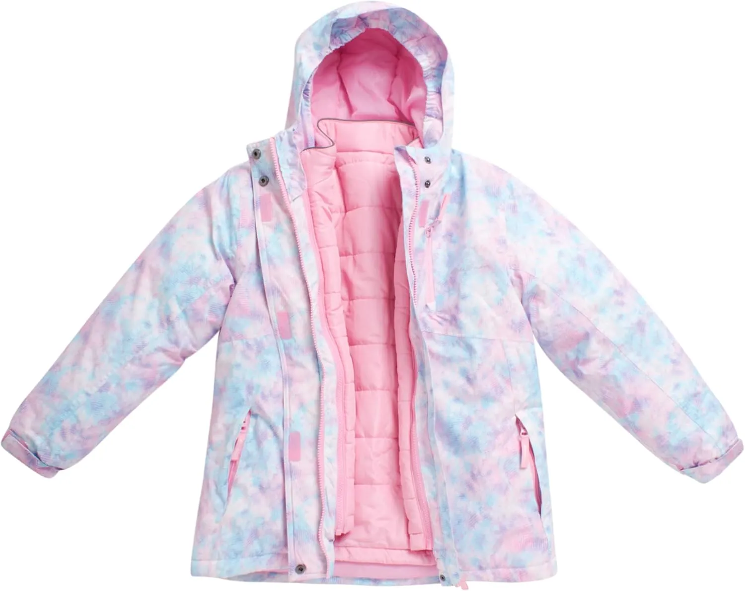 Eddie Bauer Kids' Ski Jacket - Waterproof 3 in 1 Insulated Coat with Removable Shell Jacket for Boys and Girls (3-16)