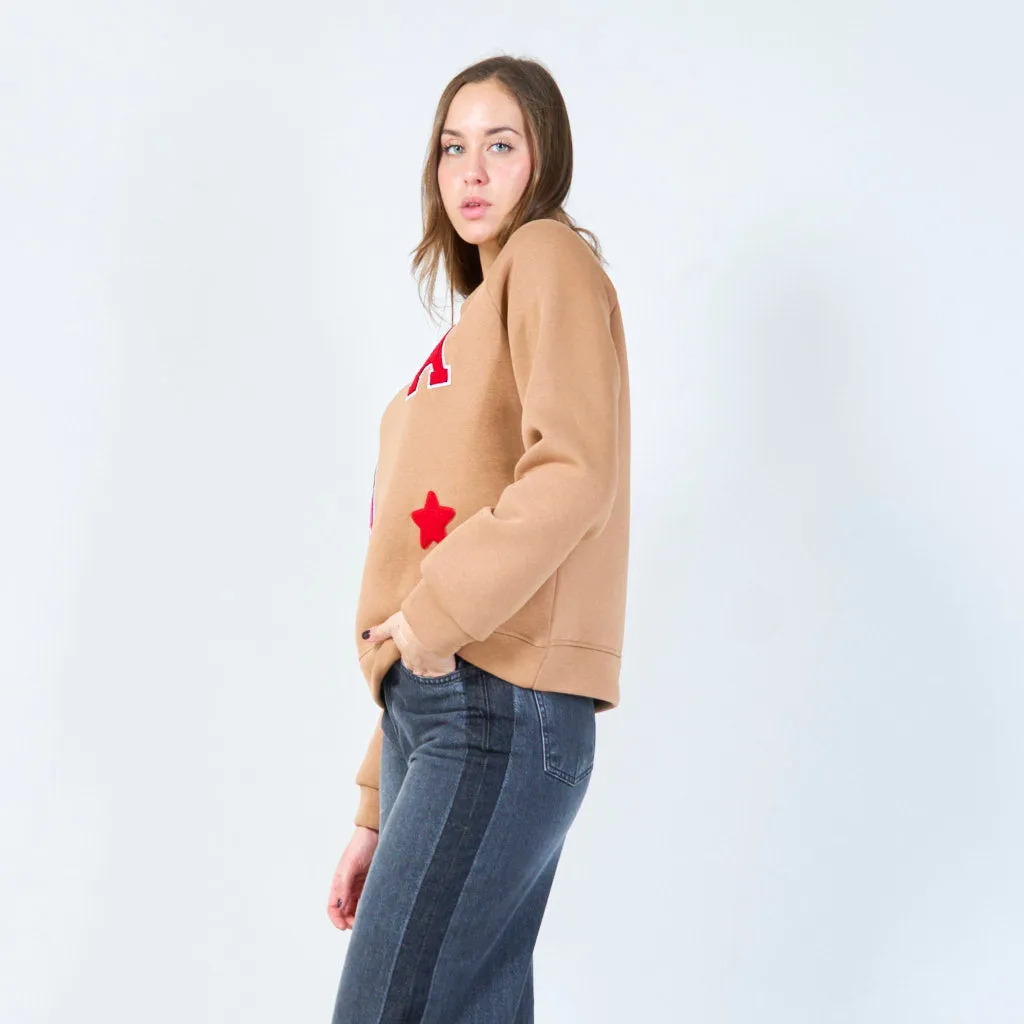 Embroidered crewneck sweatshirt wholesale