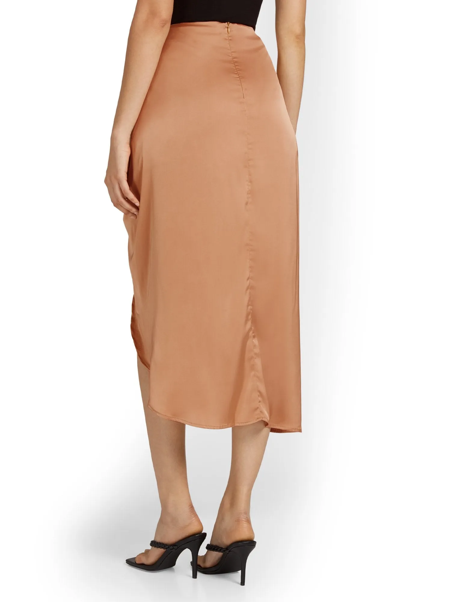 Emory Park Satin Wrap Midi Skirt - Brands We Love