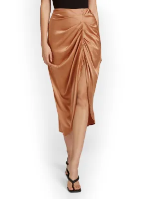 Emory Park Satin Wrap Midi Skirt - Brands We Love