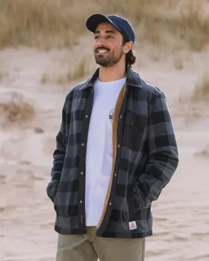 Firelight Sherpa Lined Overshirt - Storm Grey Buffalo