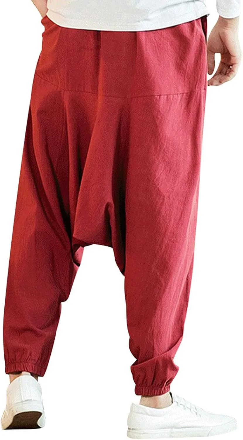 Flowy Pants for Women Shorts Daisy Fashion Print Pocket Wide Leg Button Loose Pants Linen Set for Women Outfits for