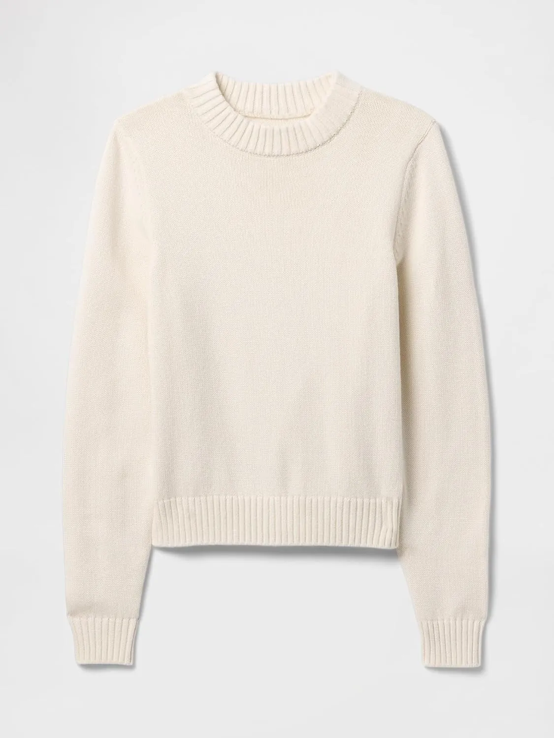 GAP Women's High Neck Cotton Crew Sweater